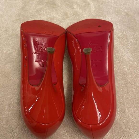 Christian Louboutin Pumps Heel Leather Red - Picture 5 of 16